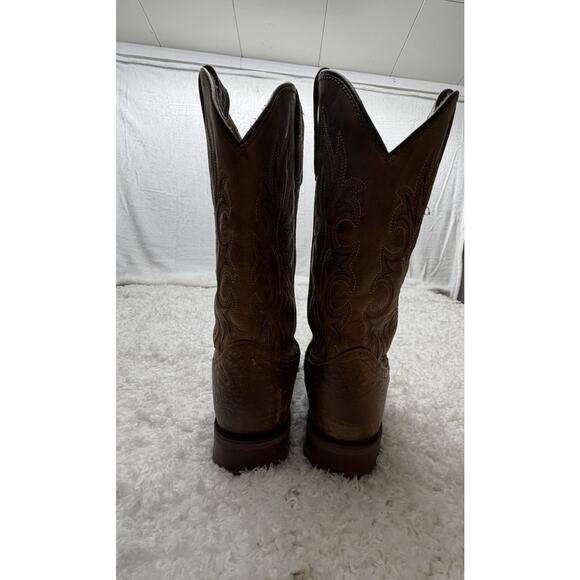 Laredo Mens 7835‎ Boots 9 EW Brown Leather Western Cowboy Square Toe Riding